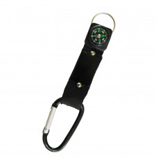 LLAVERO MOSQUETÓN BRÚJULA CORREA